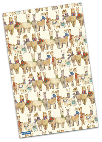 Emma Ball "Other Woollies", Pure cotton tea towel. Printed in the UK.