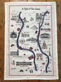 Home-Landing, "A Tale of Two Cities", Pure Cotton tea towel. Printed in the UK. - Home Landing