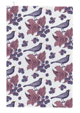 Thornback & Peel "Blackbird & Bramble", Pure cotton tea towel. Hand printed in the UK. - Home Landing