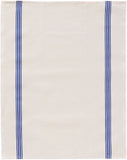 Charvet Éditions "Piano" (Blue), Woven linen union tea towel. Made in France.