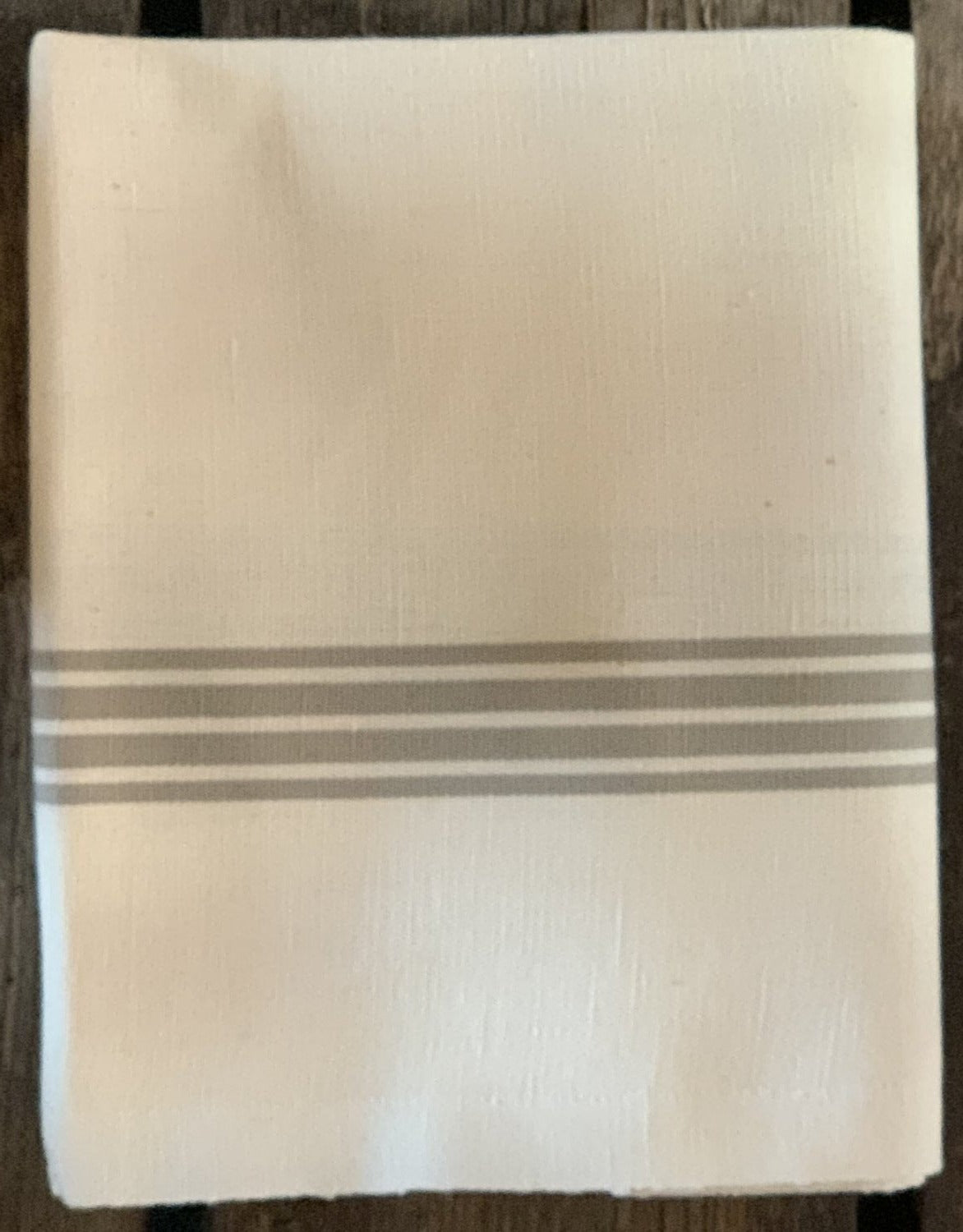 Charvet Éditions "Piano" (Linen), Woven linen union tea towel. Made in France.