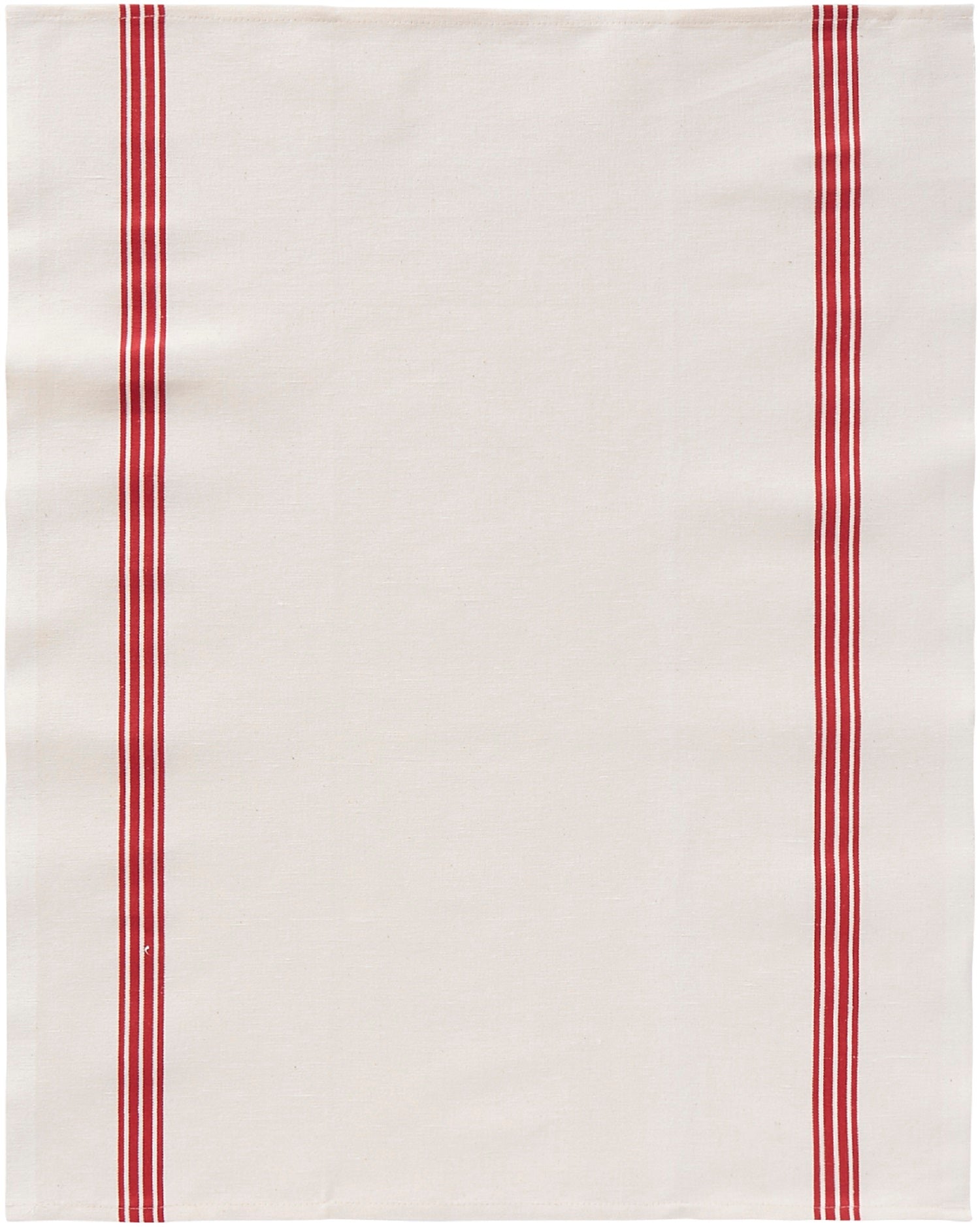 Charvet Editions "Piano" (Red), Woven linen union tea towel. Made in France. - Home Landing