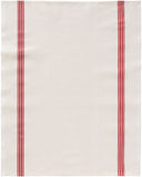 Charvet Éditions "Piano" (Red), Woven linen union tea towel. Made in France.