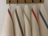 Charvet Éditions "Piano" (Linen), Woven linen union tea towel. Made in France.