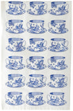 Thornback & Peel "Tea Cup", Pure cotton tea towel. Hand printed in the UK. - Home Landing