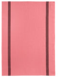 Charvet Éditions "Piano" (Pink),  Washed, woven linen union tea towel. Made in France.