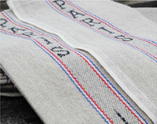 Charvet Éditions "Paris", Natural woven linen and cotton tea towel. Made in France. - Home Landing