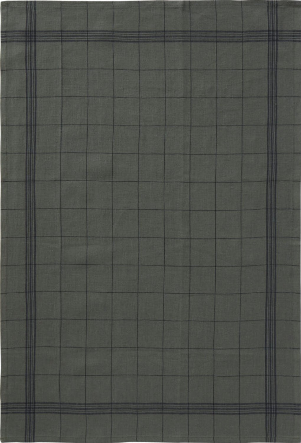Charvet Éditions "Bistro" (Romarin), Natural woven linen tea towel. Made in France.