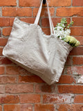 Charvet Éditions "Doudou Bag" (Natural), Natural linen bag. Made in France.