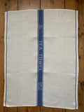 Thomas Ferguson Pure Fine Woven Irish Linen Tea Towel - Blue Stripe, Ireland. - Home Landing