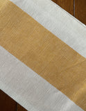 Thomas Ferguson Woven Irish Linen, “Oyster -Summer Yellow”. Tea Towel – Ireland.