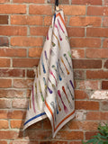 Tessitura Toscana Telerie, “Galateo - Forchetta”, Pure linen printed tea towel. - Home Landing