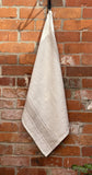 Tessitura Toscana Telerie, “Vecchi Tempi - Natural”, Woven linen tea towel.
