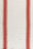 Tessitura Toscana Telerie, “Vecchi Tempi - Rosso”, Pure linen printed tea towel.