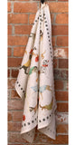 Tessitura Toscana Telerie, “Best Friends - Cani”, Pure linen printed tea towel - Home Landing