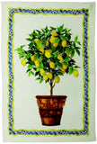 Tessitura Toscana Telerie, “Limonaia - Coccio”, Pure linen printed tea towel