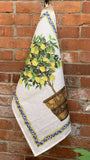 Tessitura Toscana Telerie, “Limonaia - Coccio”, Pure linen printed tea towel - Home Landing