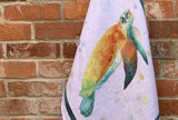 Tessitura Toscana Telerie, “Galapagos - Agua Verde”, Pure linen printed tea towel - Home Landing