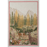 Tessitura Toscana Telerie, “Walser - Cervo”, Pure linen printed tea towel.