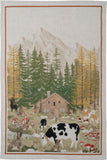 Tessitura Toscana Telerie, “Walser - Frisona”, Pure linen printed tea towel.