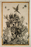 Tessitura Toscana Telerie, “Tantra - Tigre”, Pure linen printed tea towel.