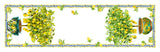 Tessitura Toscana Telerie, “Limonaia”, Pure linen printed table runner.