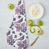 Thornback & Peel "Blackbird & Bramble", Pure cotton tea towel. Hand printed in the UK. - Home Landing
