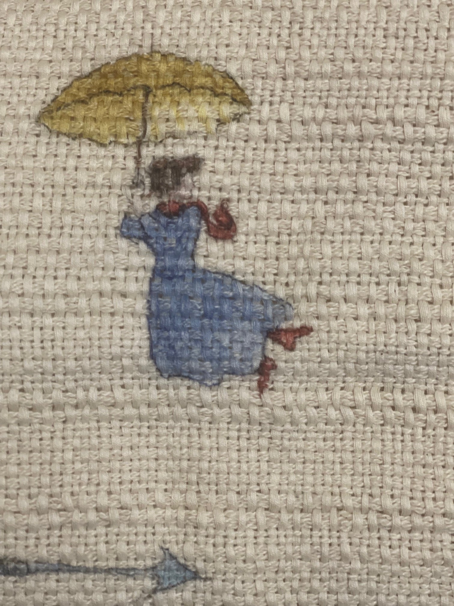 Tessitura Toscana Telerie, “Flyby”, Woven cotton printed throw.