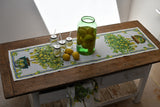 Tessitura Toscana Telerie, “Limonaia”, Pure linen printed table runner.