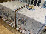 Tessitura Toscana Telerie, “Elsa”, Pure linen printed table runner.