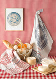 Coucke "Véritable Camembert”, Woven cotton tea towel. Designed in France.
