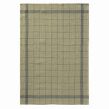 Charvet Éditions "Bistro" (Sauge), Natural woven linen tea towel. Made in France.